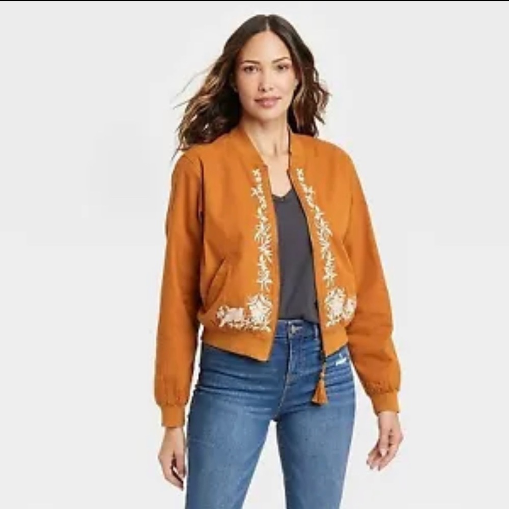 Women's Bomber Jacket - Knox Rose Rust M, S